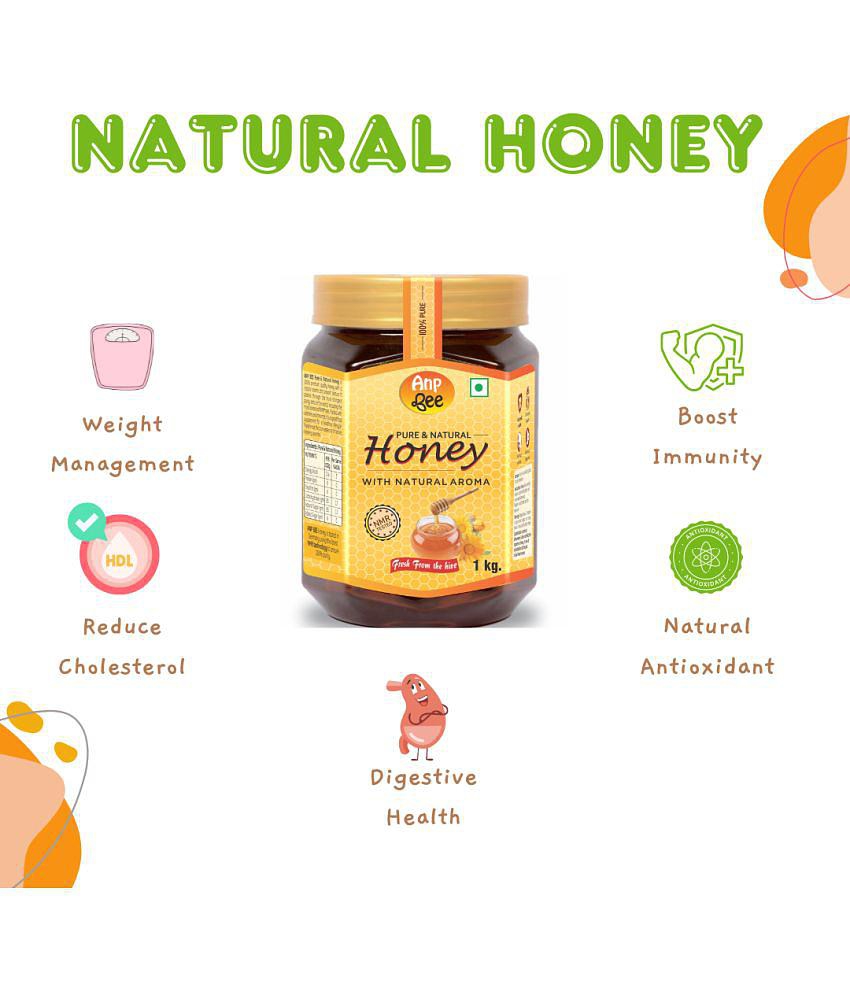 ANP BEE Raw Unpasteurized Honey Pure Natural Honey 1 kg