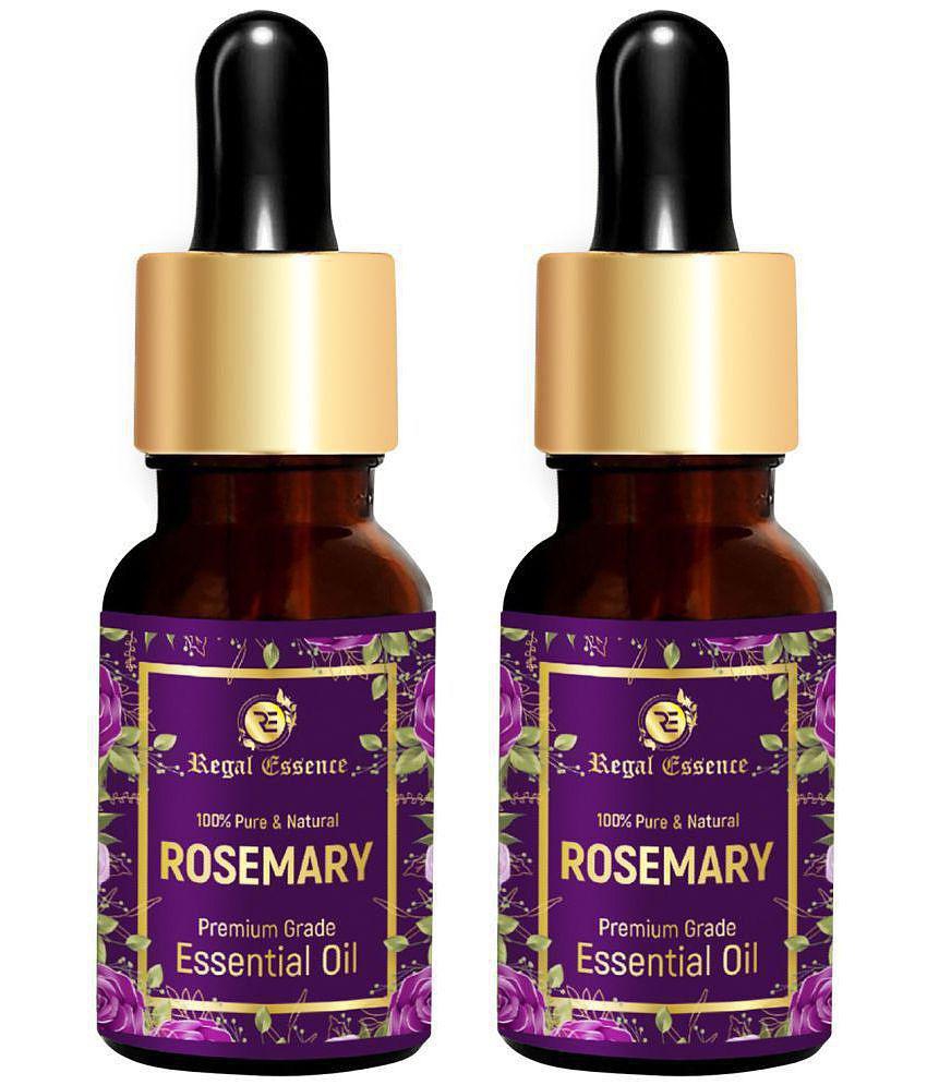 REGAL ESSENCE Rosemary Essential Oil, for Hair Growth, Suitable For All Skin, Undiluted Essential Oil -15ML (PACK OF 2)