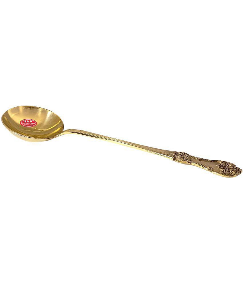 A & H ENTERPRISES - Brass Brass Serving Spoon ( Pack of 1 ) - Brass