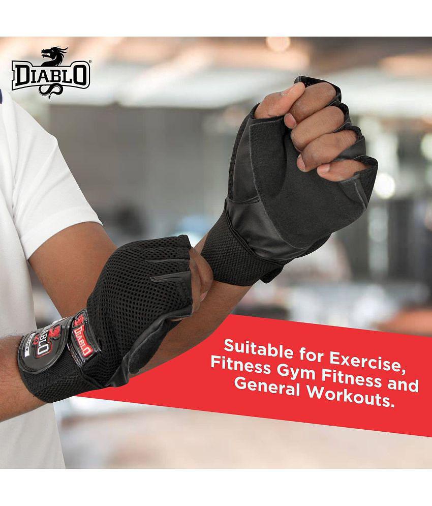 Diablo Black Gym Gloves - One Size