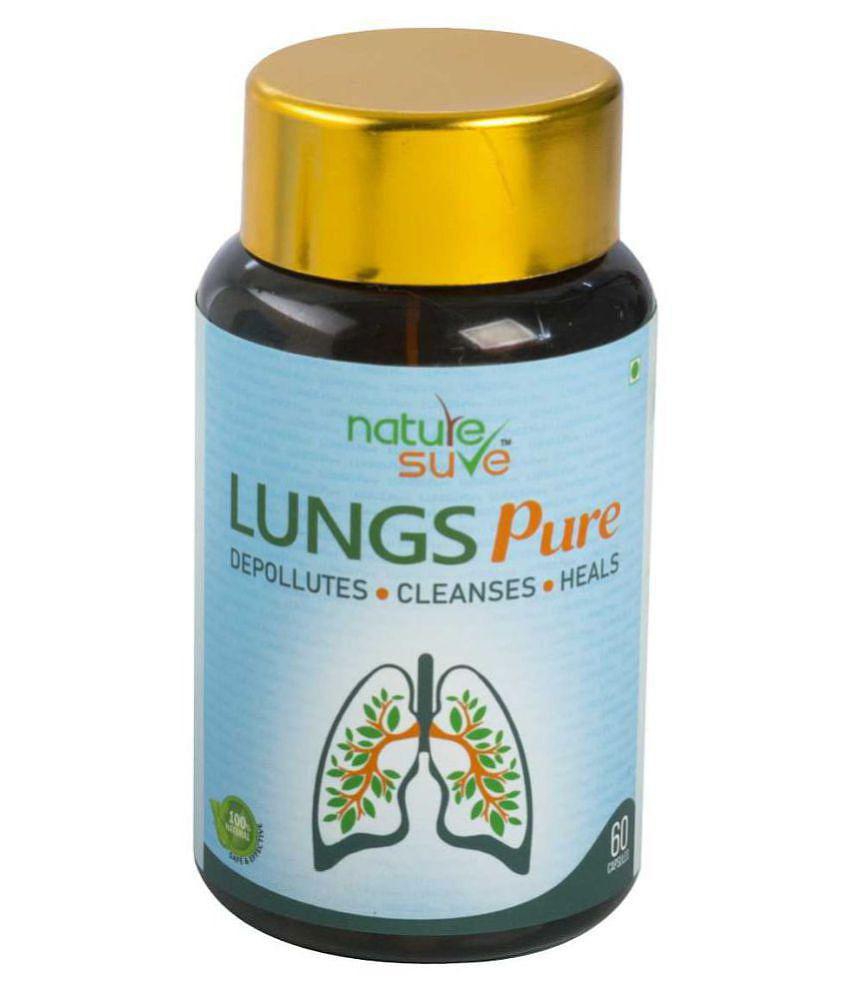 Nature Sure Lungs Pure Capsules for Respiratory Health in Men & Women - 1 Pack (60 Capsules)