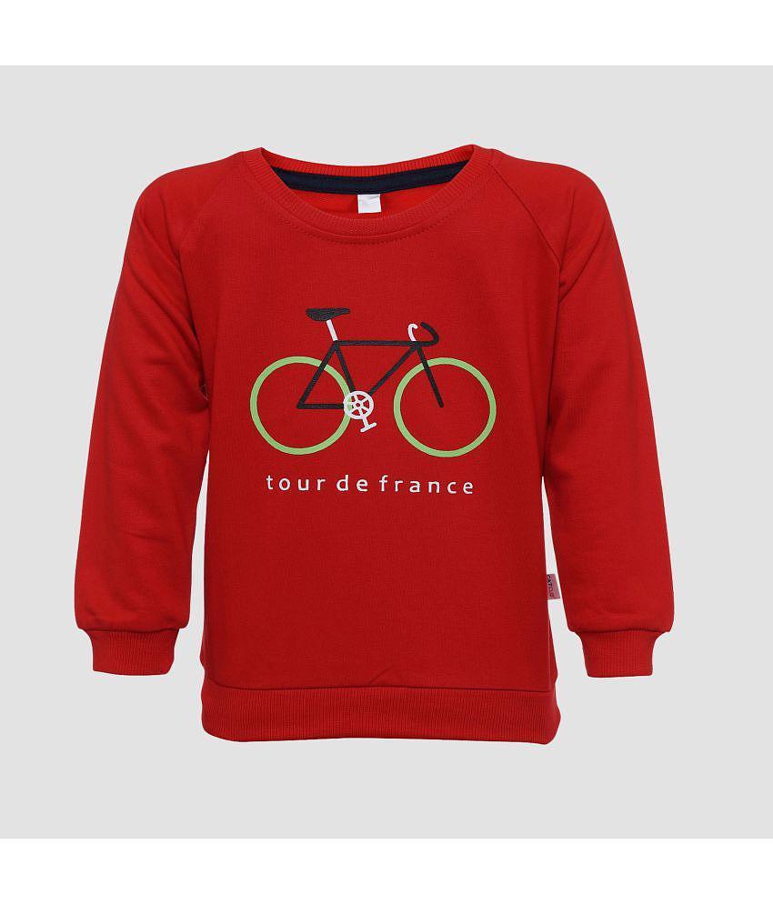 Top Men CATCUB - Red Cotton Blend Boys Sweatshirt ( Pack of 1 ) - None 2025 at ShopCircuit | OND