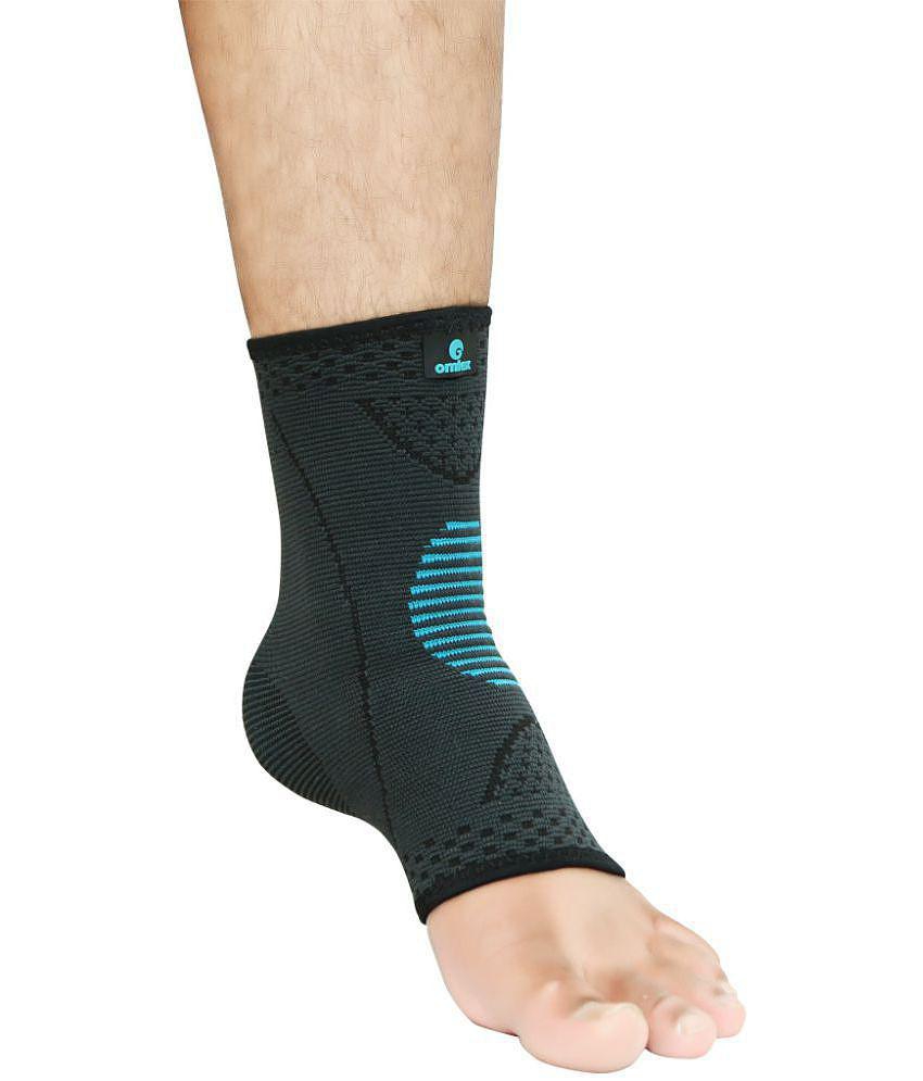 Omtex - Black Ankle Support ( Pack of 1 ) - L