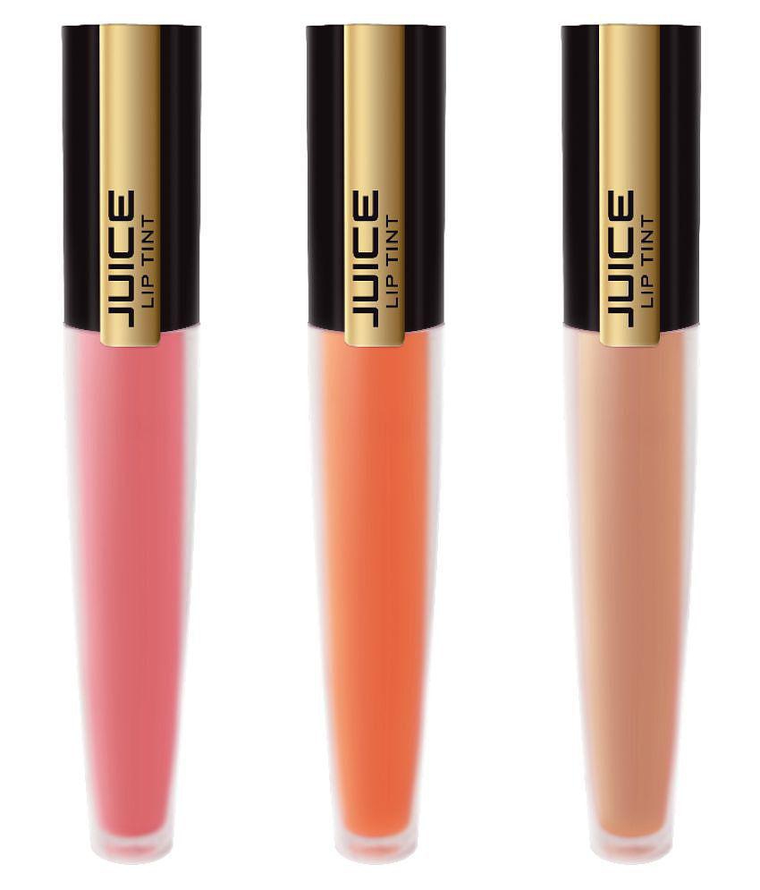 Juice ORANGE,PINK,BROWN_WATERPROOF Liquid Lipstick M-91, M-93, M-94 Multi Pack of 3 12 mL