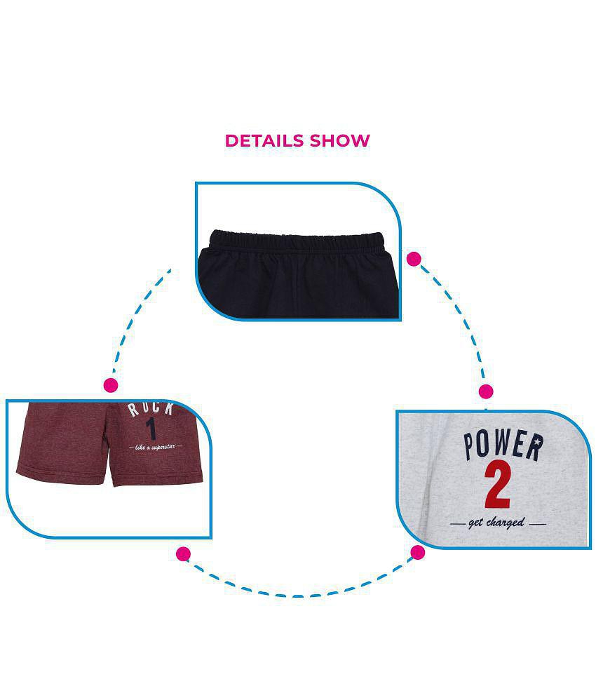 New Men CATCUB Boy''s & Girl''s Regular Fit Shorts(CCS-01-4-5; Multicolour; 4 - 5 Years) - None 