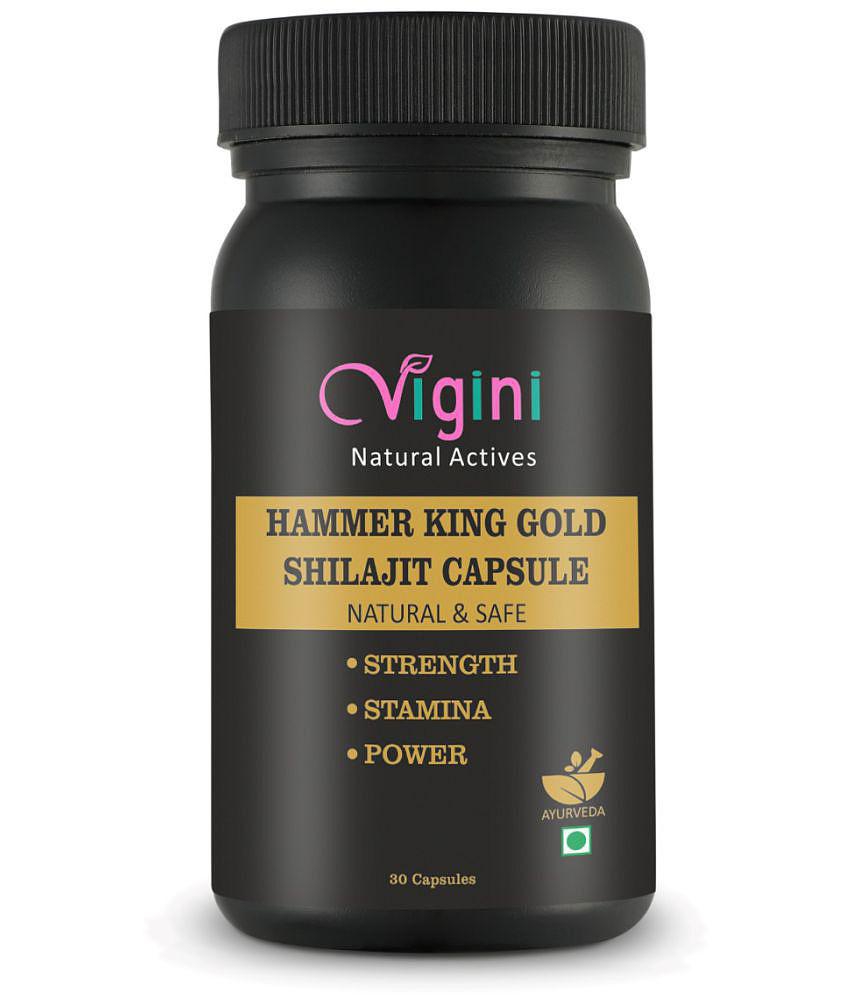 Vigini Shilajit Pure and Natural Shilajit/Shilajeet Resin Cap 30 (Pack Of 1)