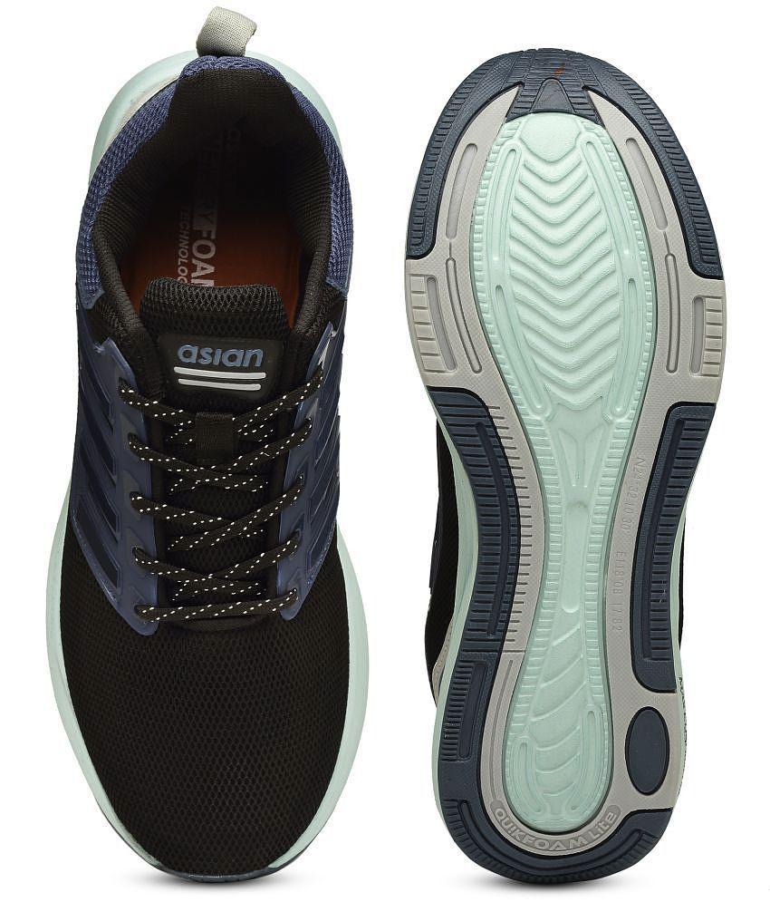 Trendy Women ASIAN - FORTUNER-04 Black Men's Sports Running Shoes - None 2025 at ShopCircuit | O