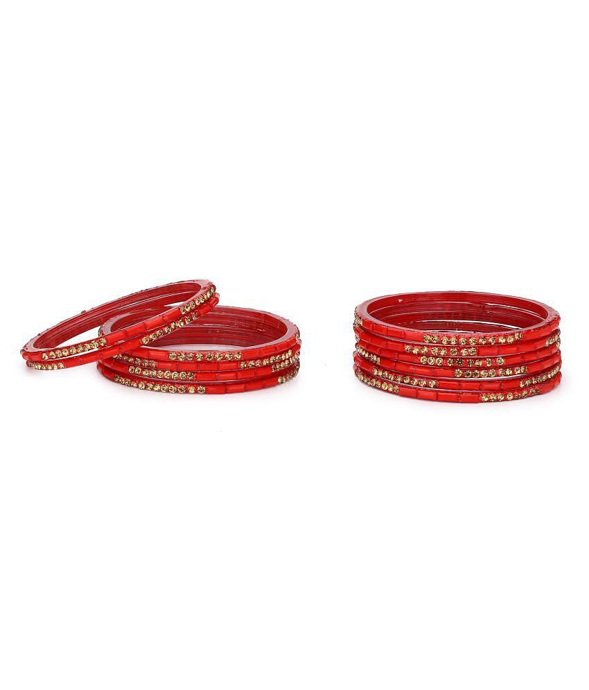 Sophisticated Men AFAST - Red Bangle Set (Pack of 1) - None 2025 at ShopCircuit | ONDC