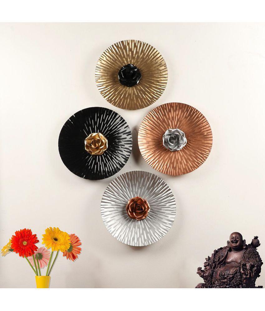 METAL MESTERY Iron Decorative Plate Multi - Pack of 1