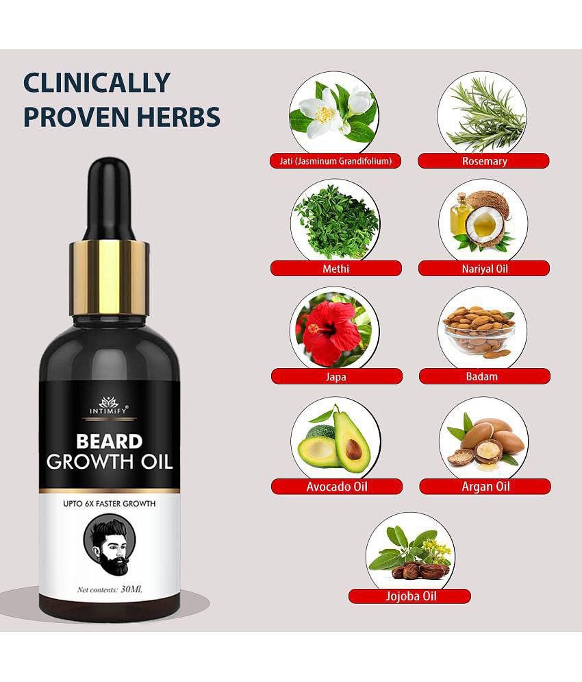 Intimify Beard Growth Oil, for hair beard oil, much beard oil, muchstac growth oil, 30 ml