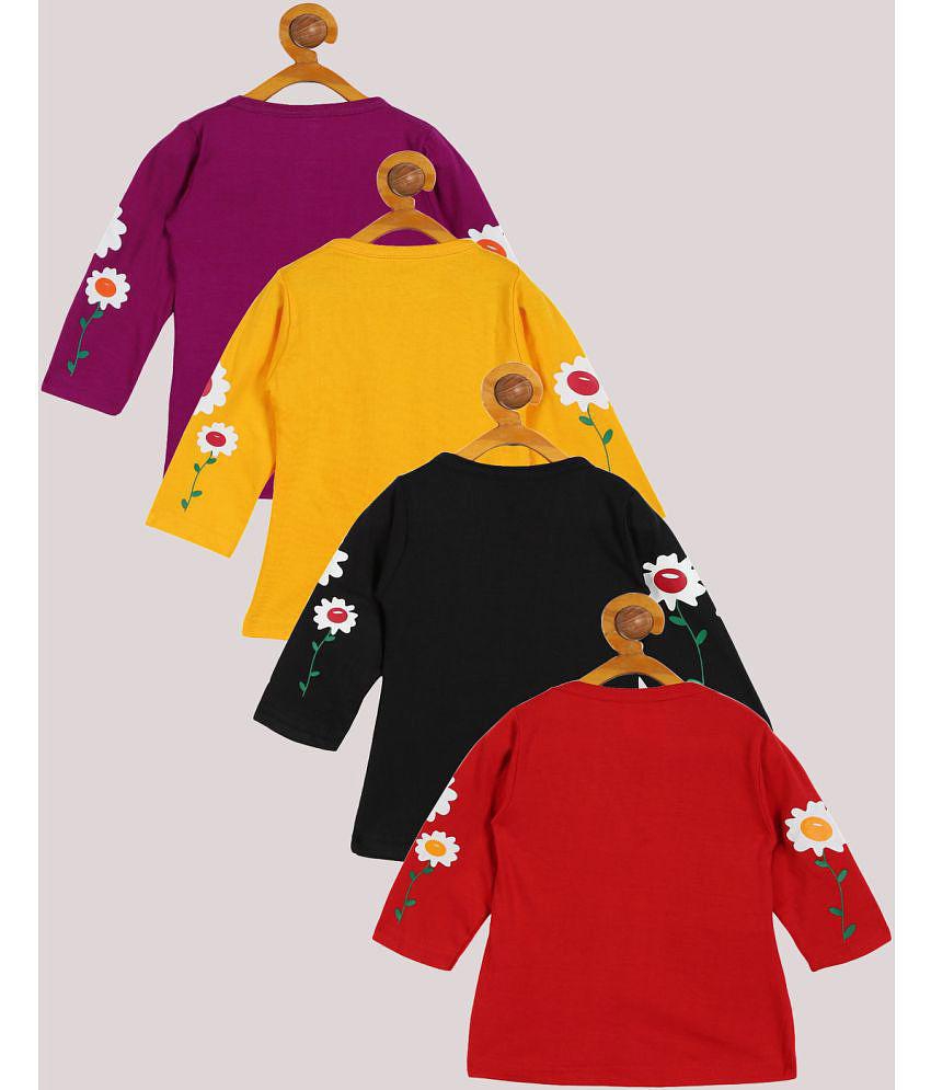 Exclusive Women Babeezworld - Multi Baby Girl Top ( Pack of 4 ) - 3-6 Months 2025 at ShopCircuit