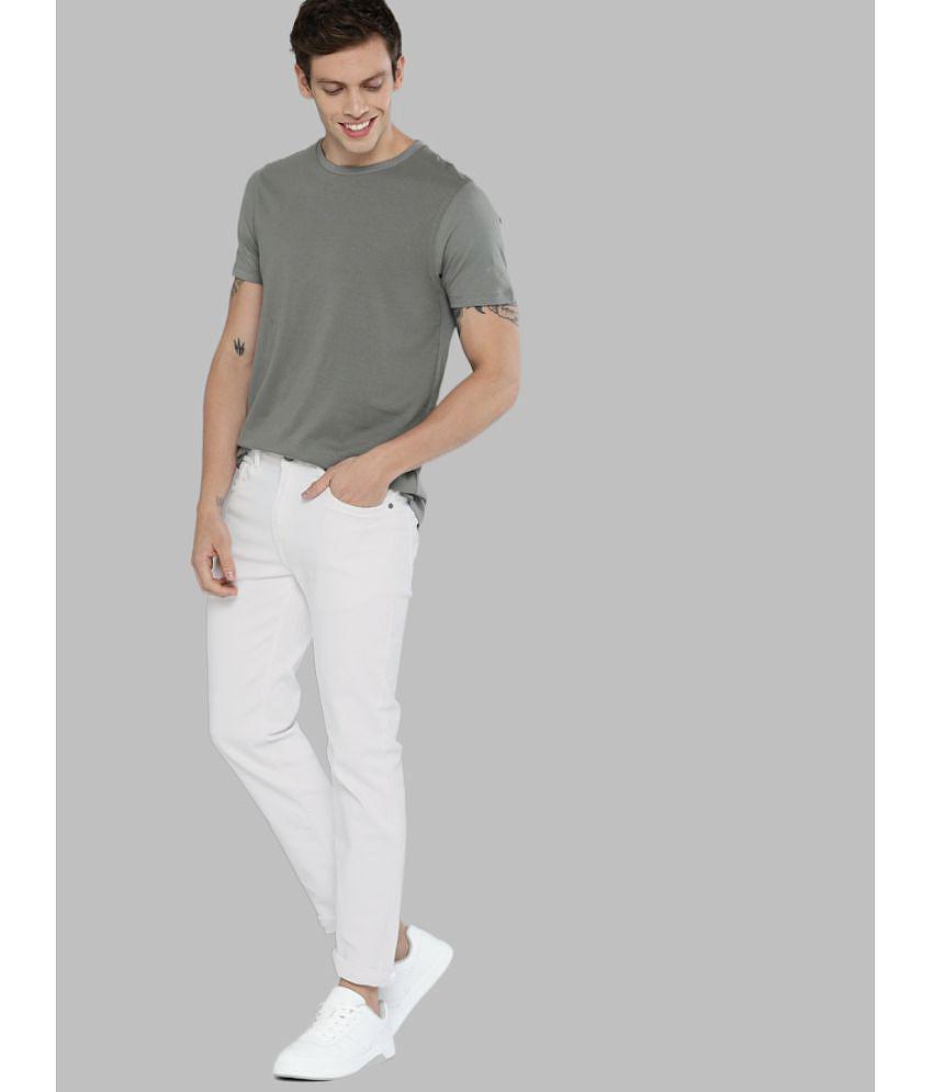 x20 - White Denim Skinny Fit Men's Jeans ( Pack of 1 ) - None