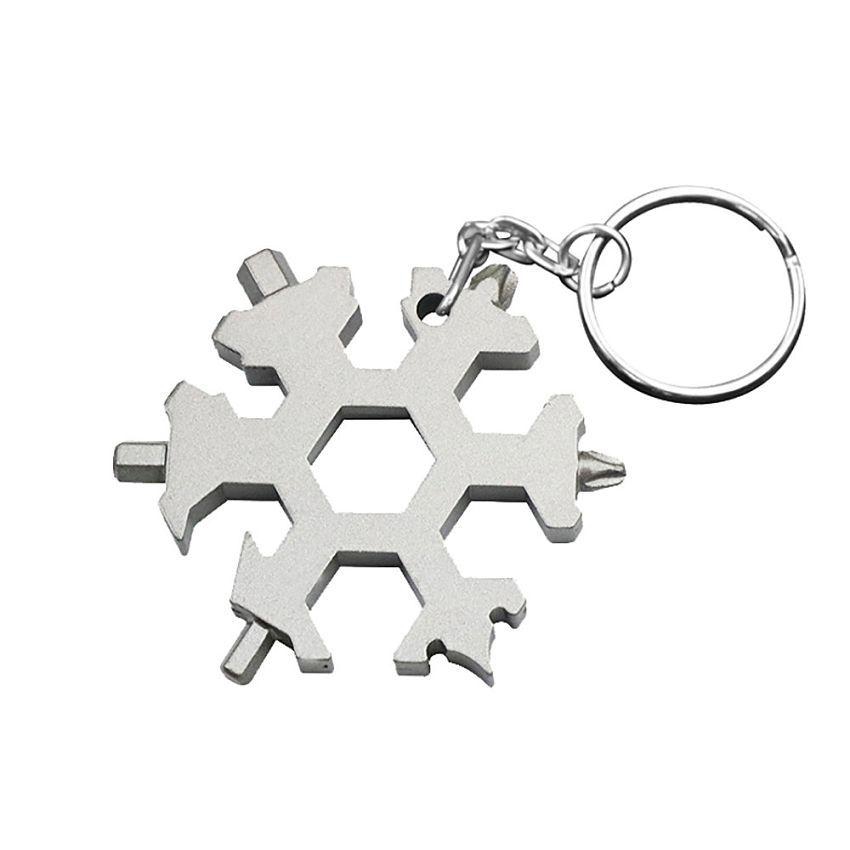 19-in-1 Multi-tool Wrenches Combination Compact Snowflake Tool With keychain