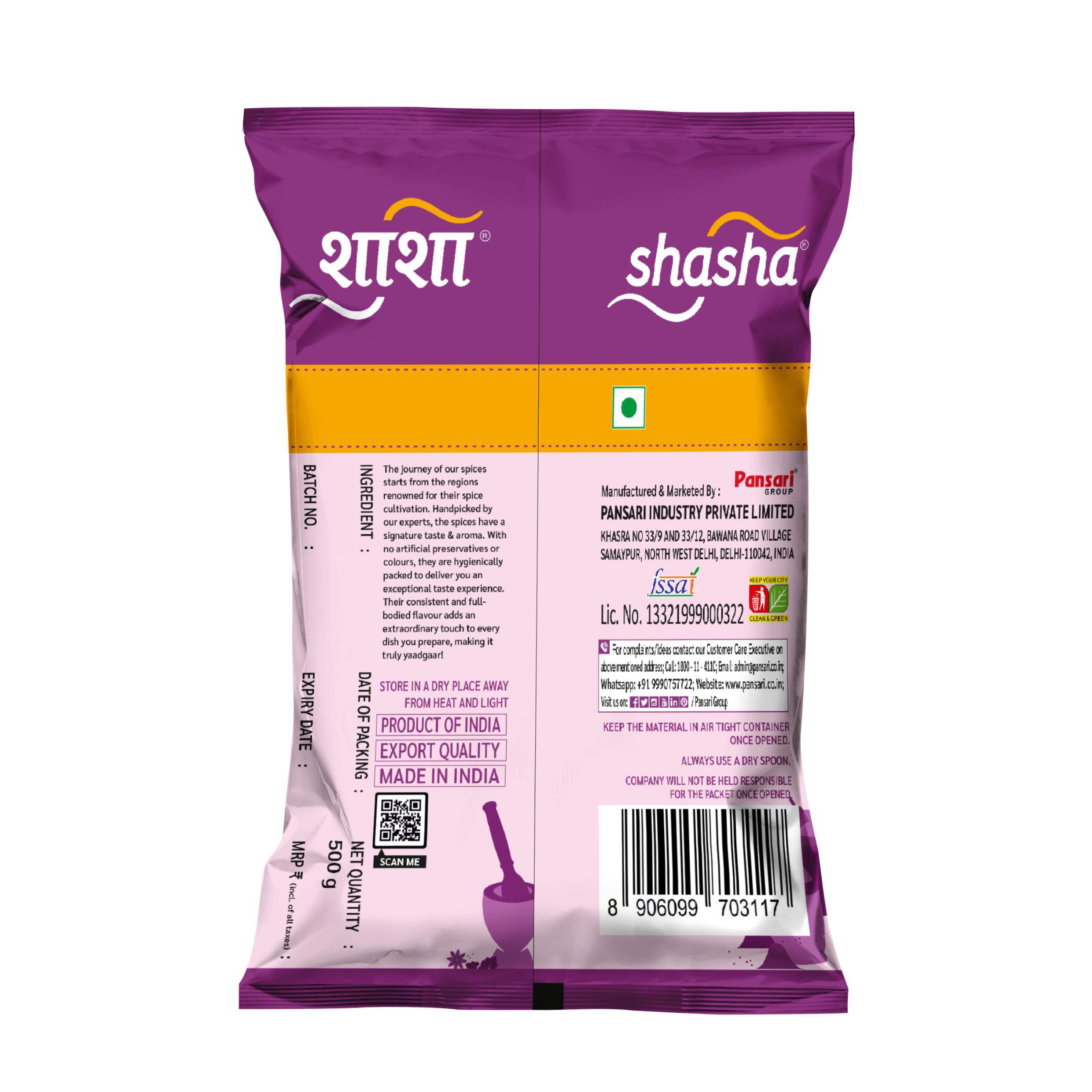 SHASHA - MIRCH - 500G