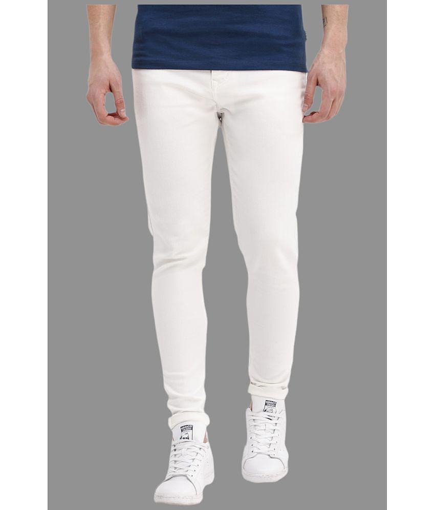 Lawson - White Denim Skinny Fit Men's Jeans ( Pack of 1 ) - None