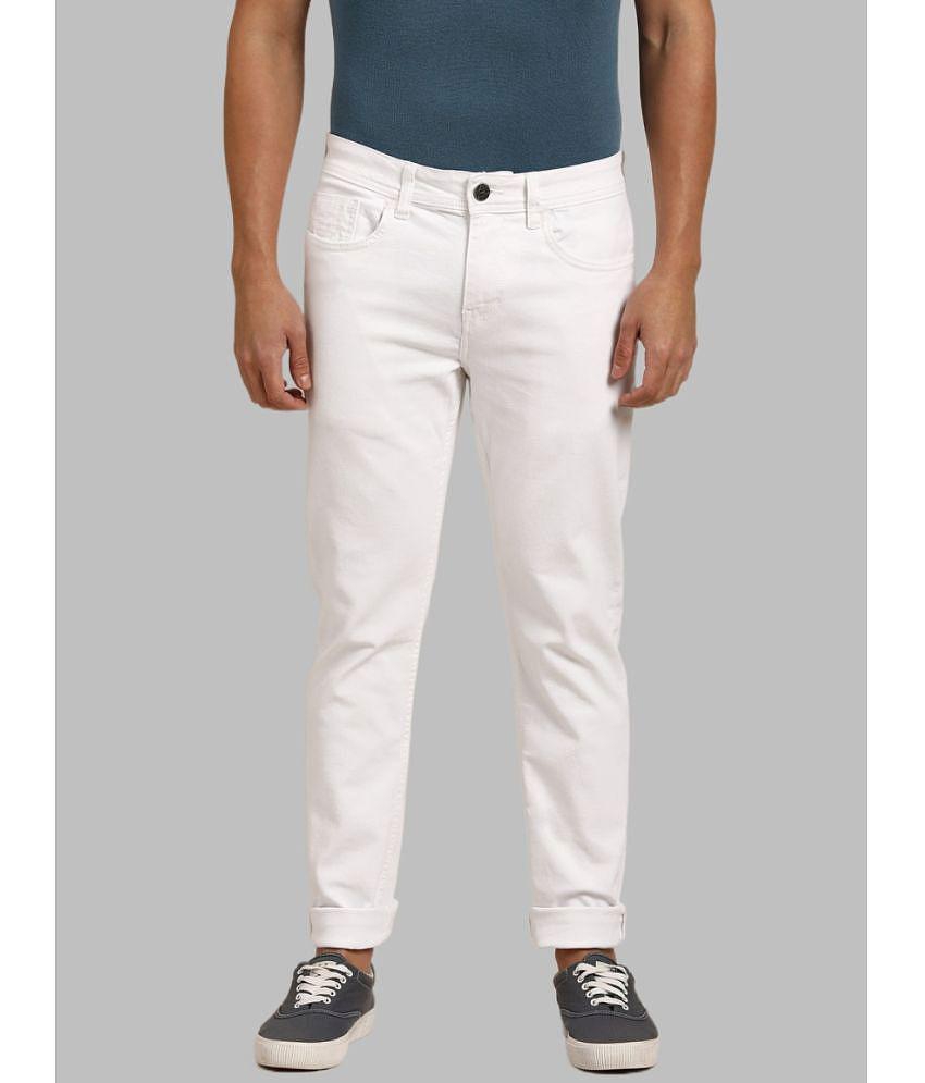 x20 - White Denim Skinny Fit Men's Jeans ( Pack of 1 ) - None