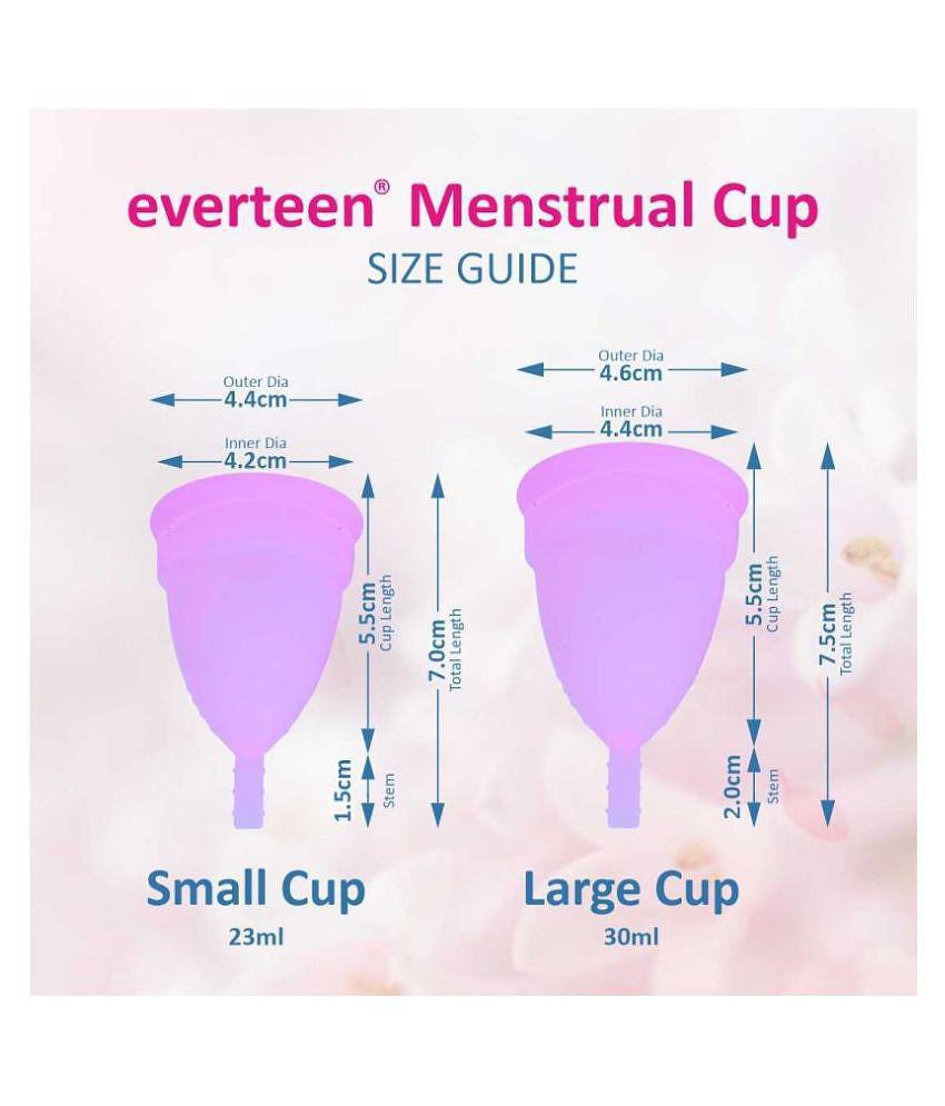 everteen Large Menstrual Cup for Periods in Women - 1 Pack (30ml Capacity)