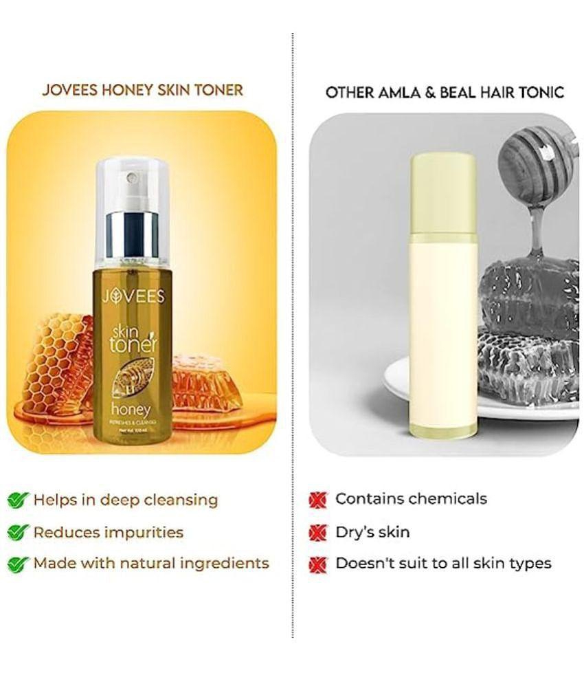 Jovees Herbal Honey Toner Cleanses & Moisturises Pore Tightening For Dry or Combination Skin 100ml