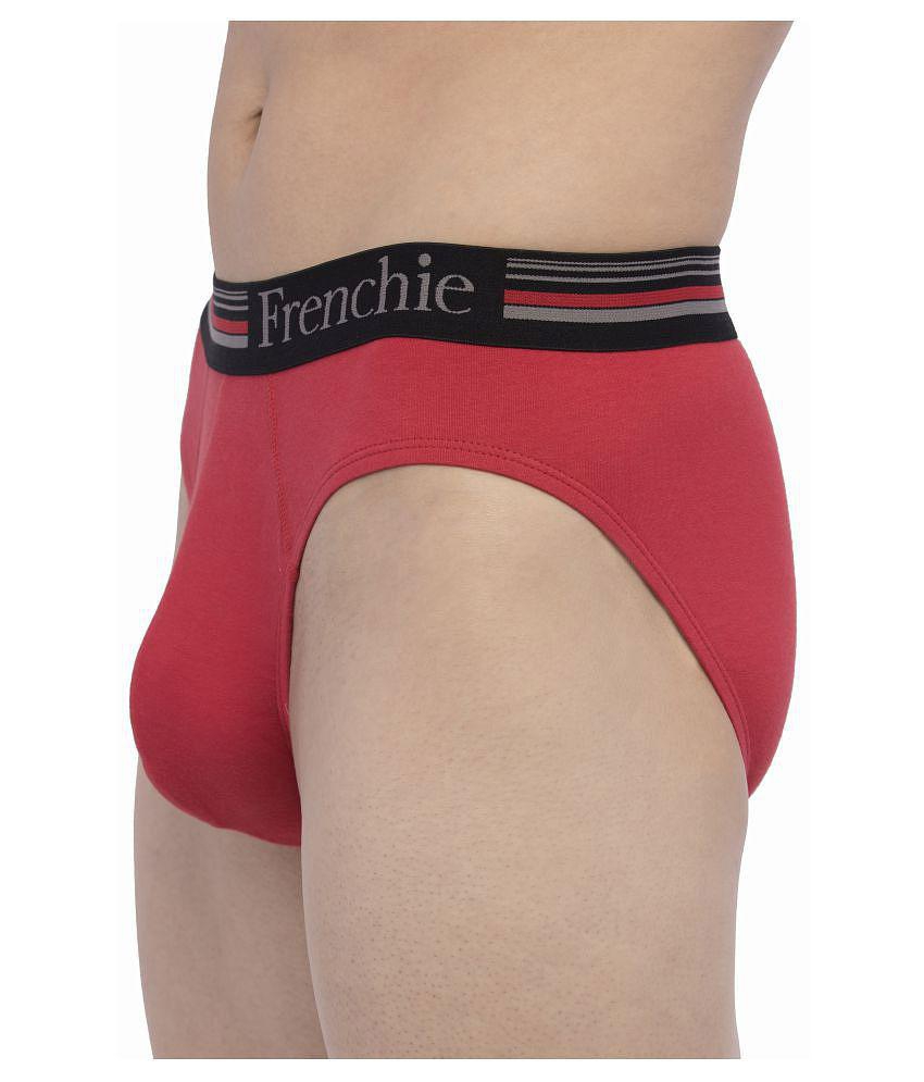 VIP - Red Cotton Blend Men's Briefs ( Pack of 4 ) - 95