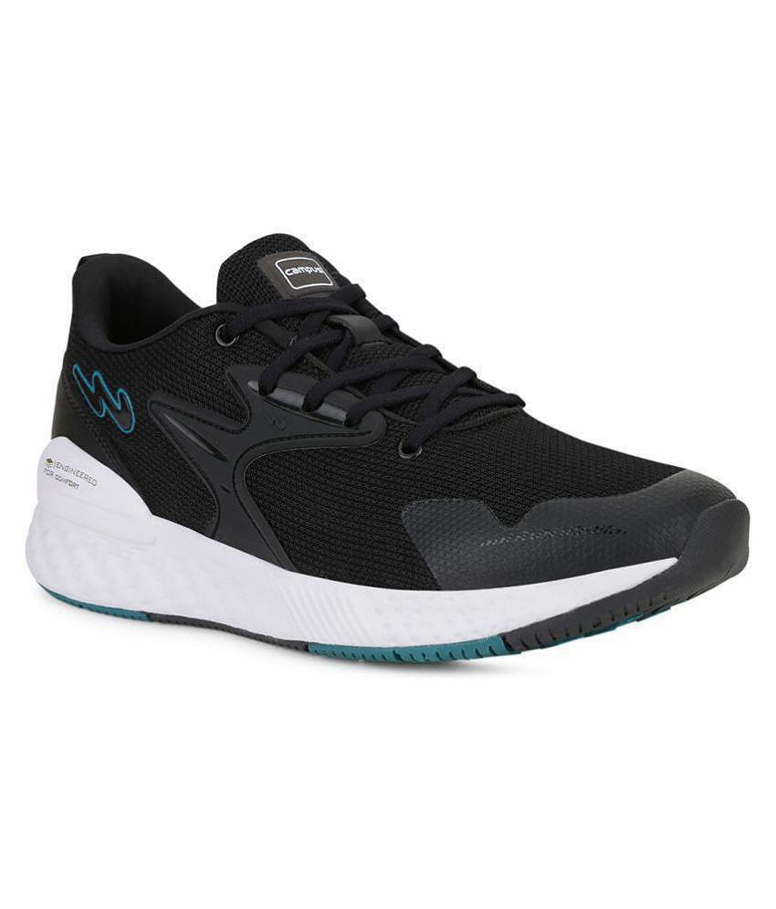 Campus Simon Pro Black Running Shoes - 9, Black