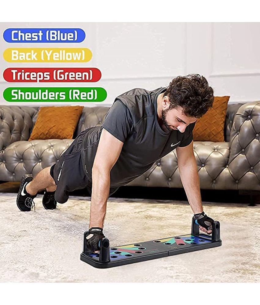 ODDISH Push Up Board -with 14-in-one Muscle Toning System, Multifunctional Colour Coded Foldable Push up Board for Body Muscle - Multi Color