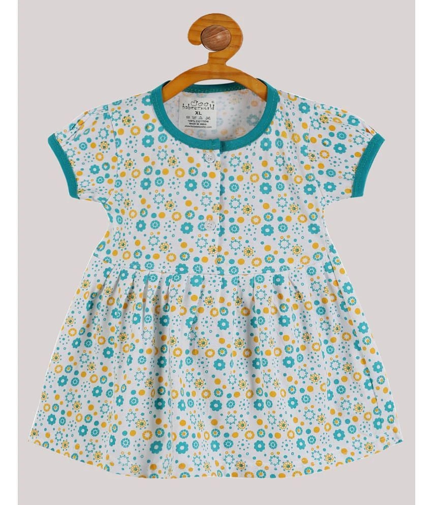 Chic Women Babeezworld - Blue Cotton Baby Girl Dress ( Pack of 1 ) - None 2025 at ShopCircuit | 