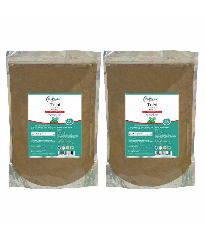 Way2Herbal Tulsi Powder 1 kg Pack of 2