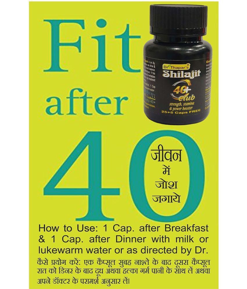 Dr. Thapar's Phari Sshilajit for 40+ & Above years - Cap 30