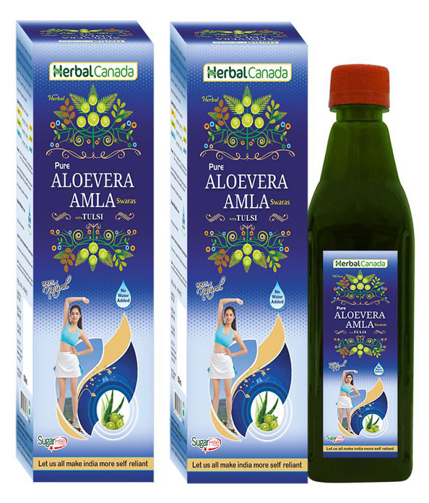 Herbal Canada Aloevera Amla Liquid 500 ml Pack Of 2