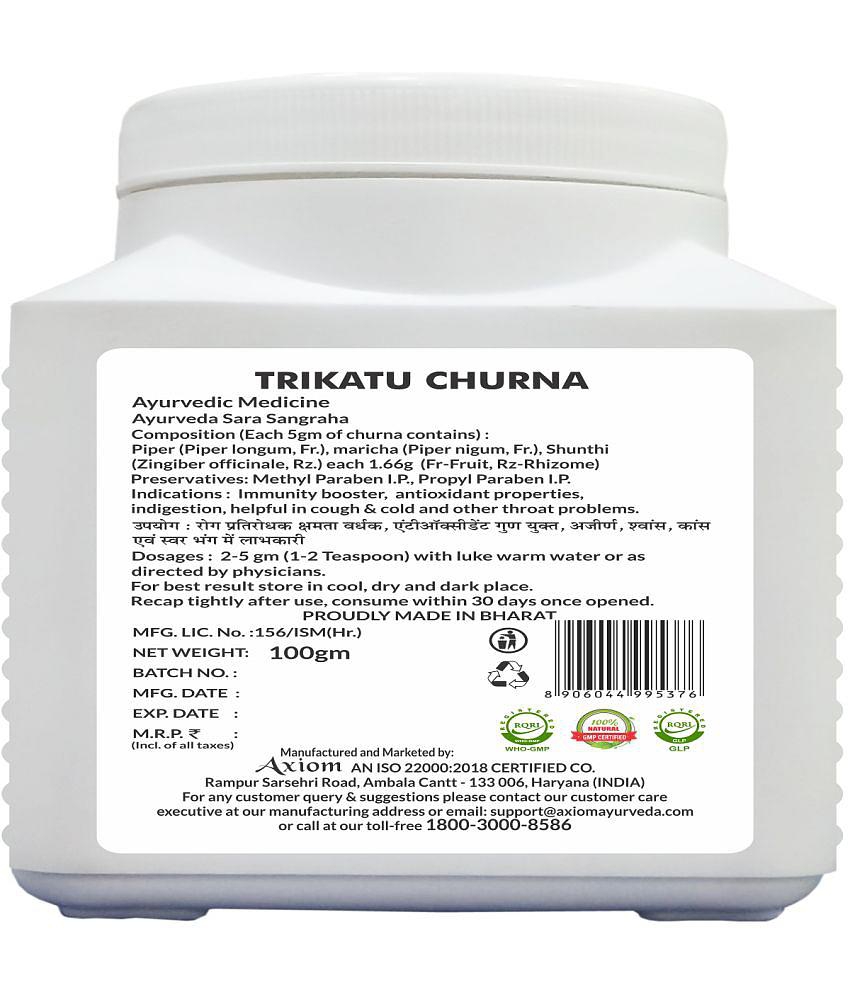 Axiom Trikuta Churna (Pack of 3)|100% Natural WHO-GLP,GMP,ISO Certified Product