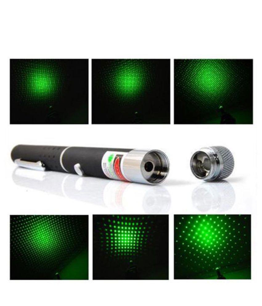 Accedre Green Long Beam Laser Pointer Light With Shape Changing Cap