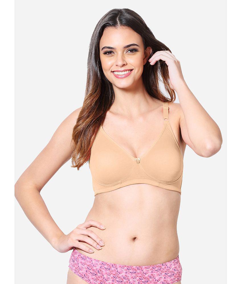 VStar - Nude Cotton Blend Non Padded Women's T-Shirt Bra ( Pack of 1 ) - None