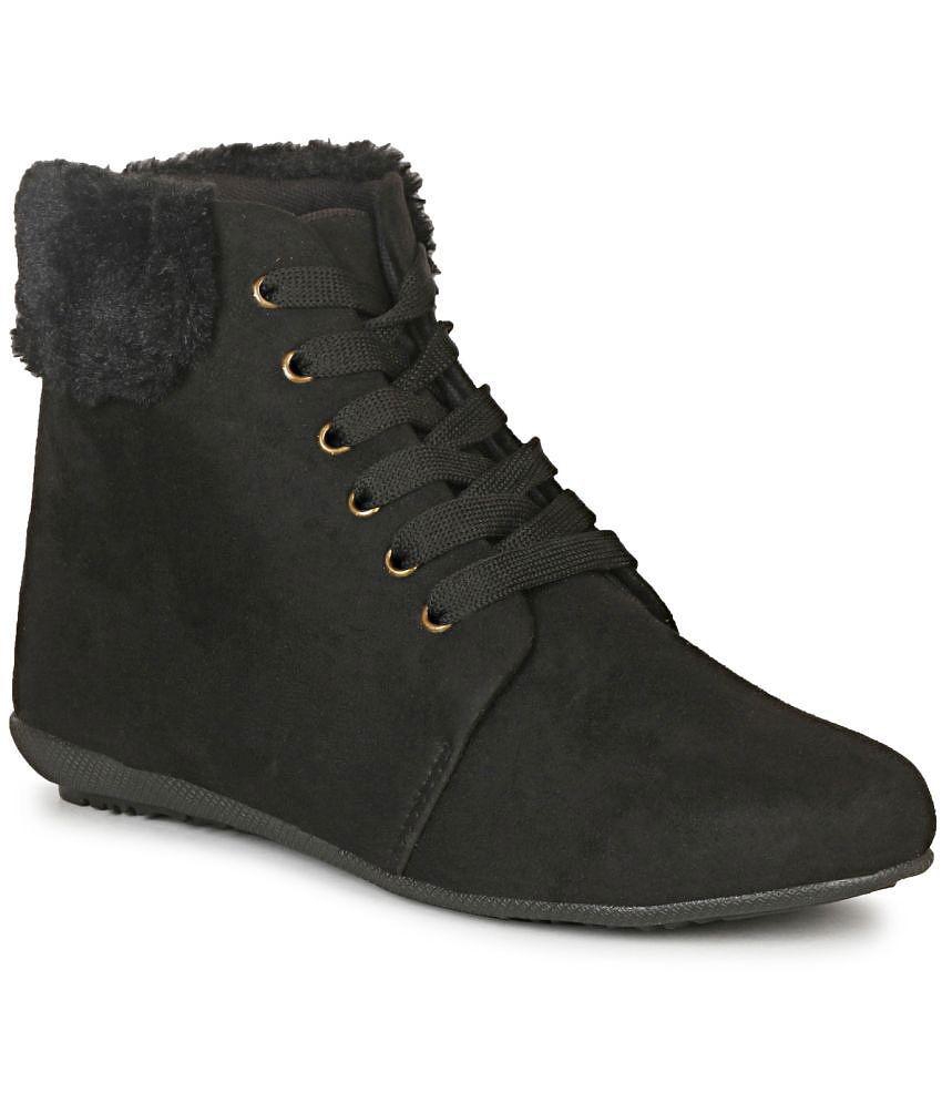 Ishransh - Black Women''s Ankle Length Boots - None