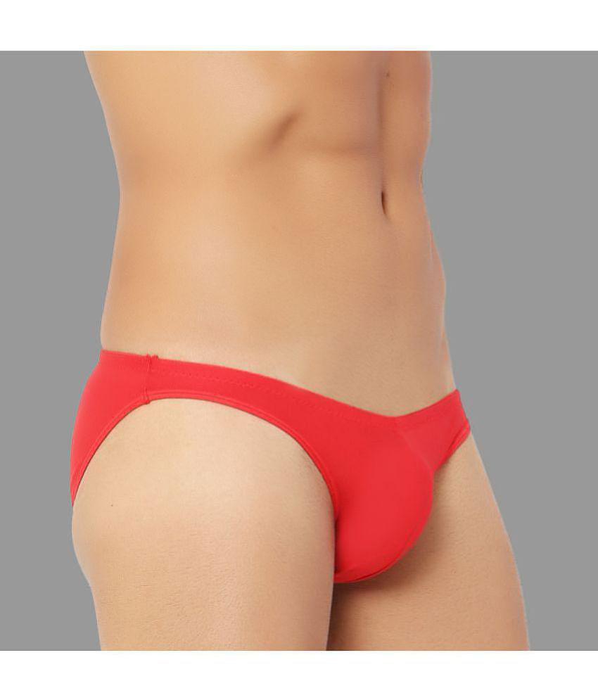 Bruchi Club - Red Modal Men's Bikini ( Pack of 1 ) - None