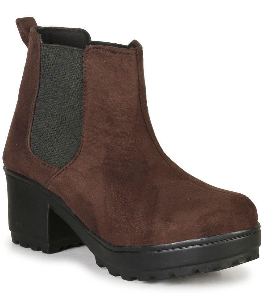 Ishransh - Brown Women's Ankle Length Boots - None