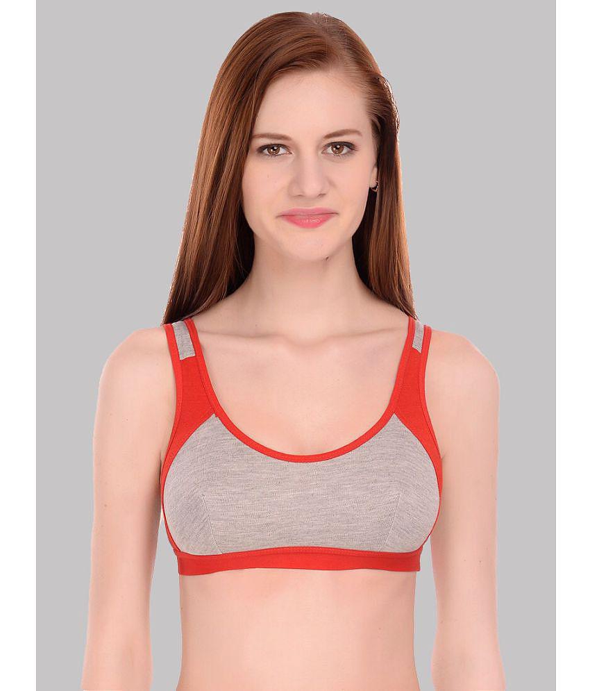 Chic Men Kiran Enterprises Multicolor Cotton Non Padded Womens Sports Bra ( Pack of 3 ) - None 2