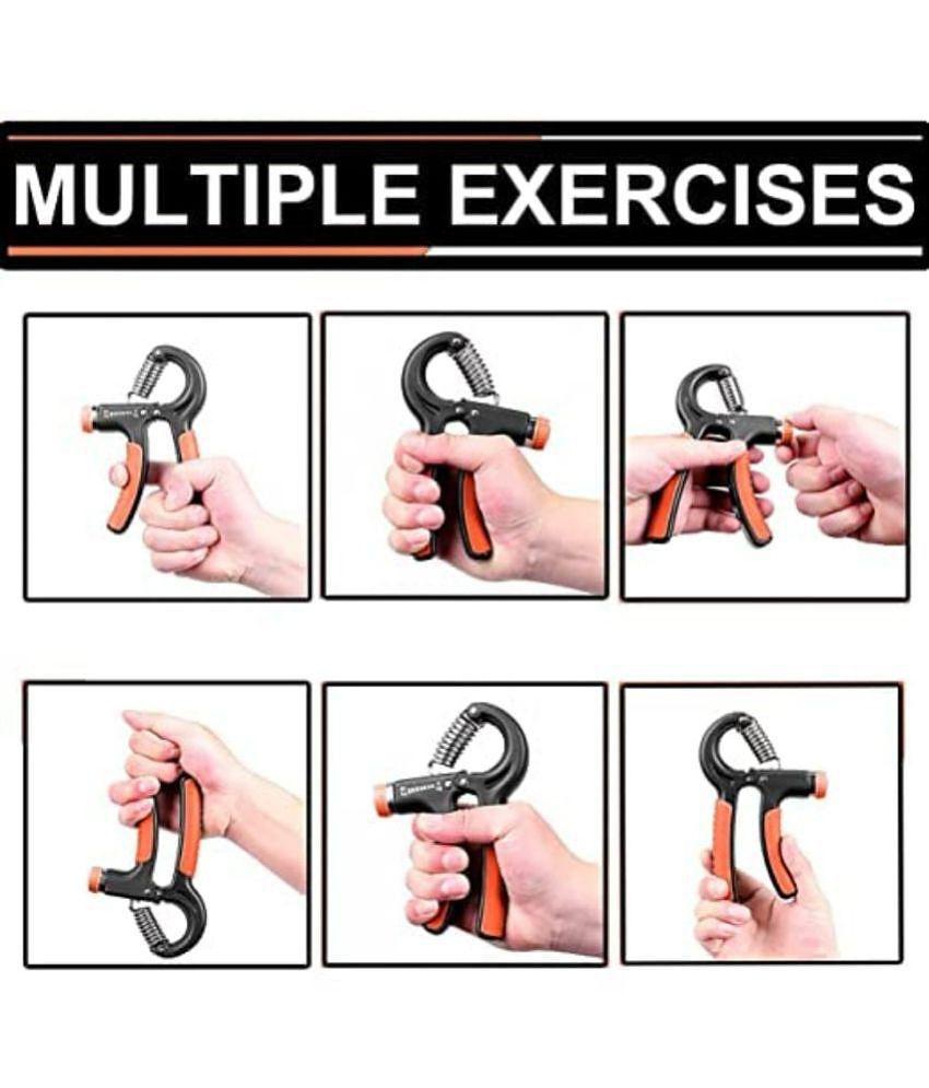 HSP ENTERPRISES Adjustable Spring Hand Exerciser | Finger Exerciser| Hand Grip Strengthener for Men & Women - Assorted