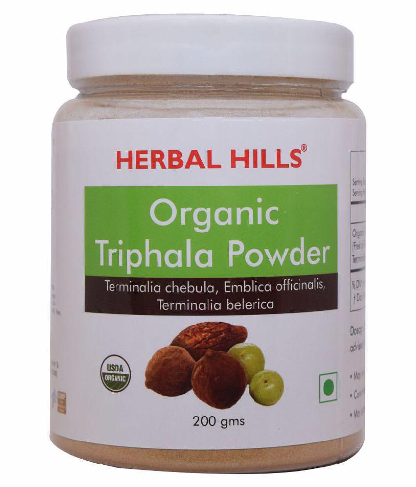 Herbal Hills Organic Triphala Powder 200 gm Pack of 4