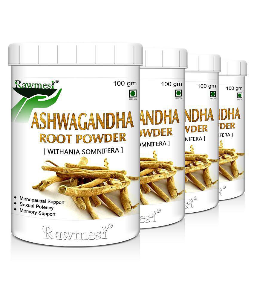 rawmest Organic Ashwagandha Pack of 4 Powder 400 gm