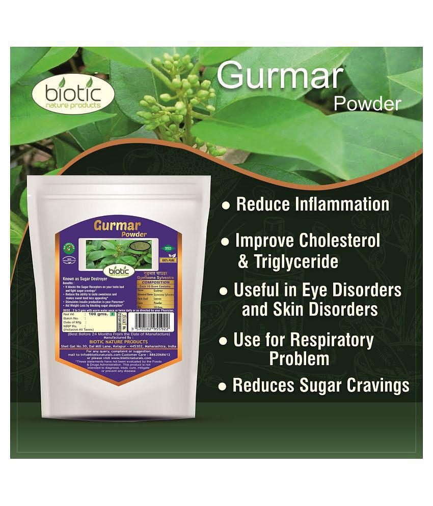 Biotic Neem, Karela & Gurmar Powder for Diabetes Powder 300 gm Pack of 3