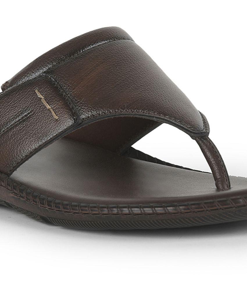 Trendy Men Liberty - Brown Men''s Leather Slipper - None 2025 at ShopCircuit | ONDC