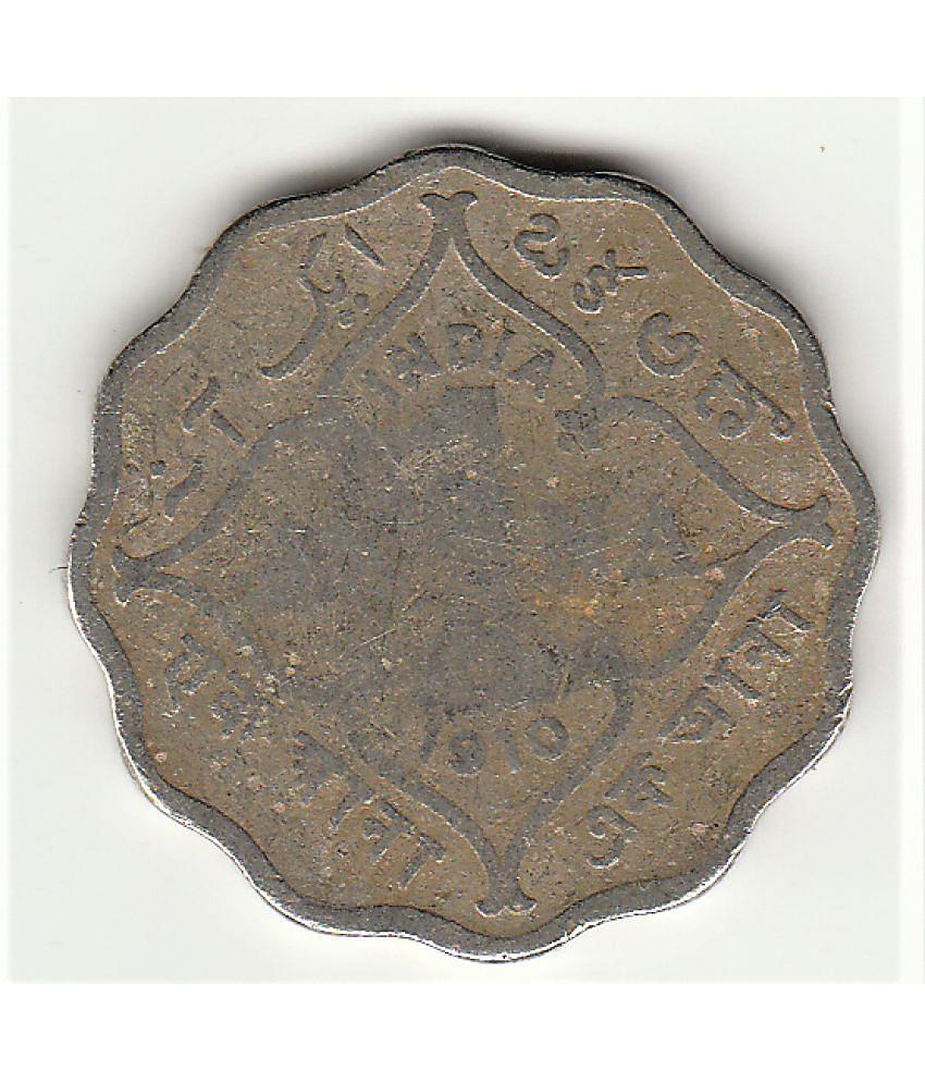 British India one Anna - Edward VII Very Rare in basic condition coin | Copper-nickel |3.9 g ( 1906-1910 AD) KM# 504