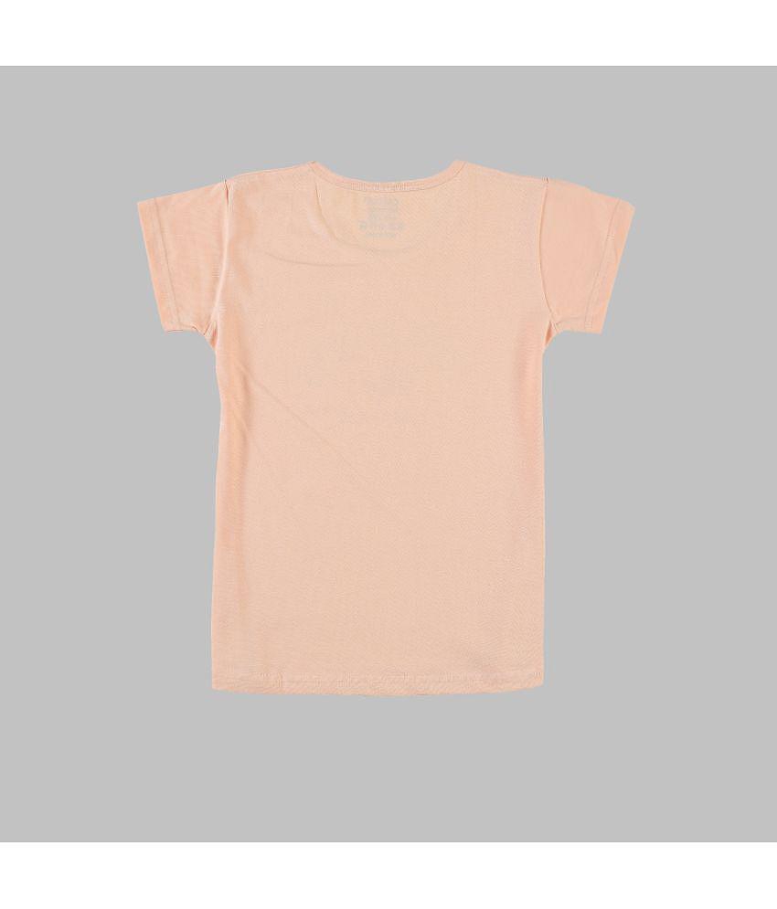 Chic Men CATCUB - Peach 100% Cotton Girls T-Shirt ( Pack of 1 ) - None 2025 at ShopCircuit | OND