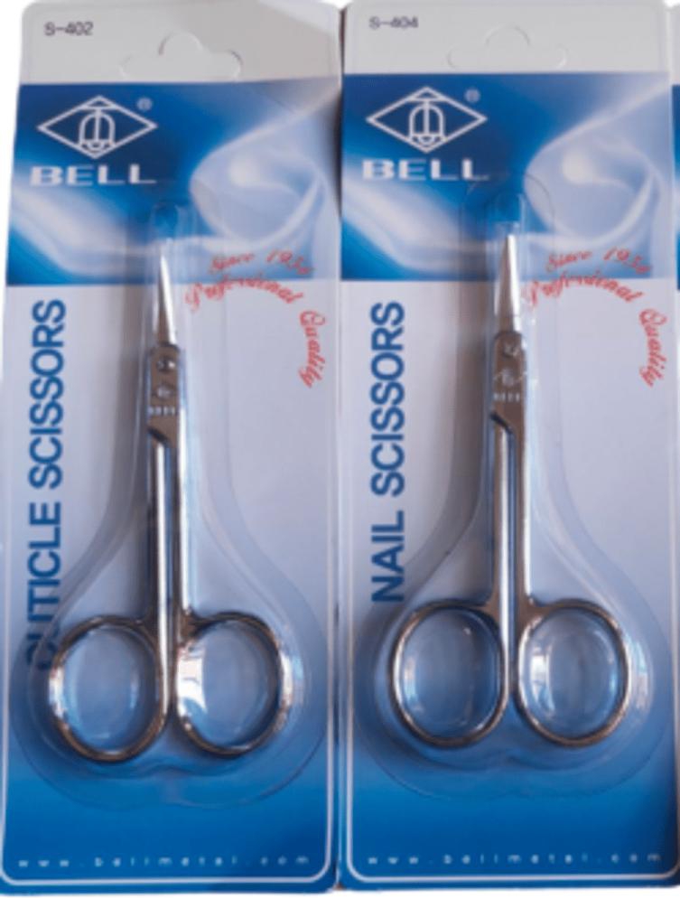 Bell Imported Nail and Cuticle Scissor- Pack of 2