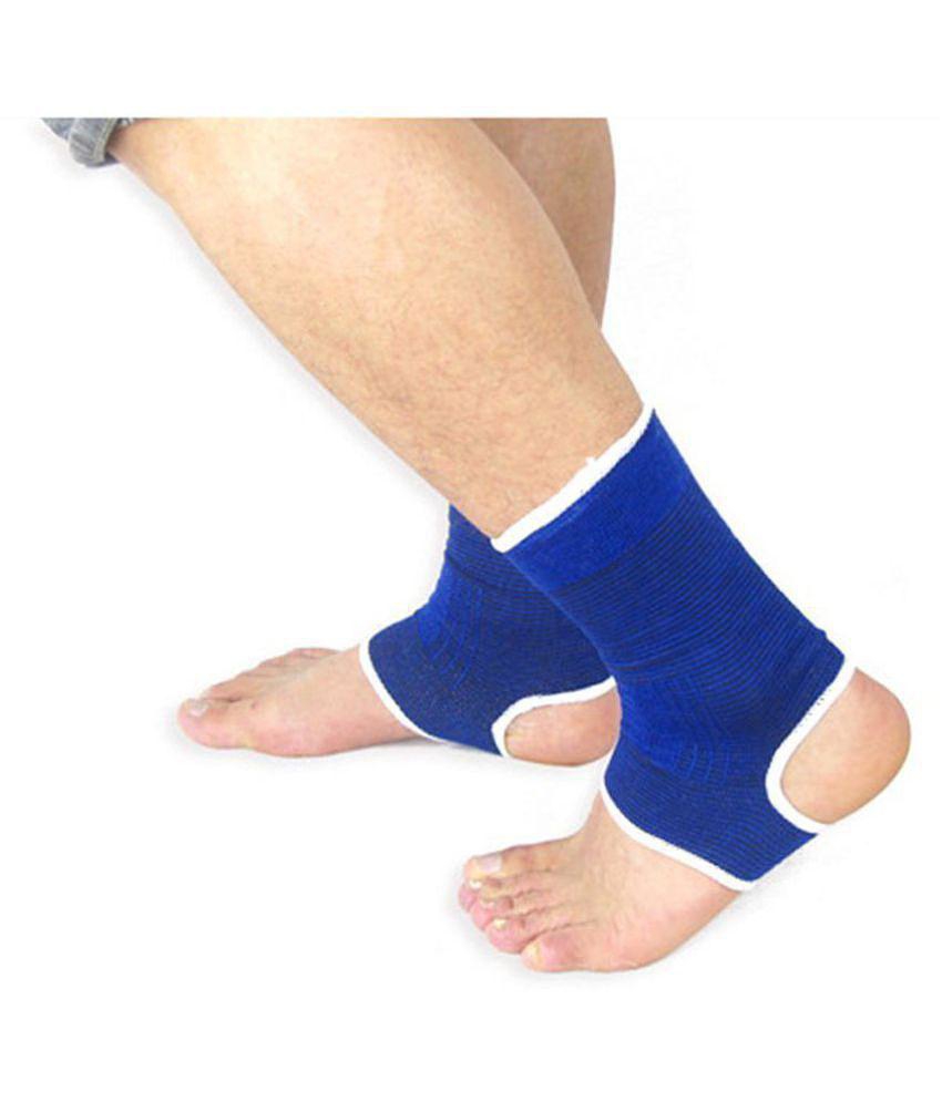 NJ STAR Ankle, Elbow, Palm, Knee Support Braces for Surgical and Sports Activity Like Hockey, Bike, Crossfit and Provides Relief. (Ankle Elbow Palm Knee Combo) - Blue