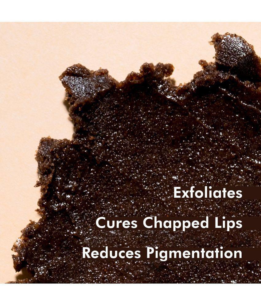 mCaffeine Coffee Lip Scrub for Chapped & Pigmented Lips - 100% Vegan