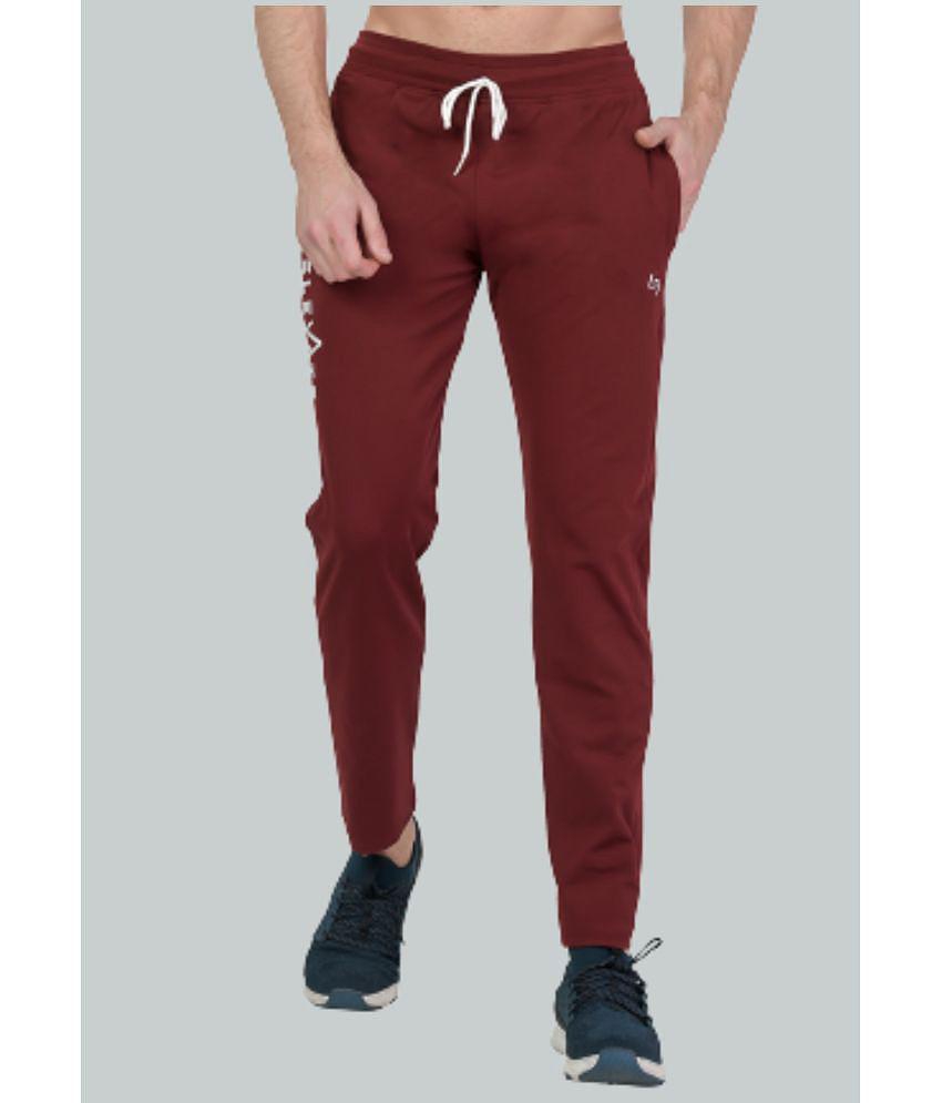 LEEBONEE - Maroon Polyester Men's Trackpants ( Pack of 1 ) - None