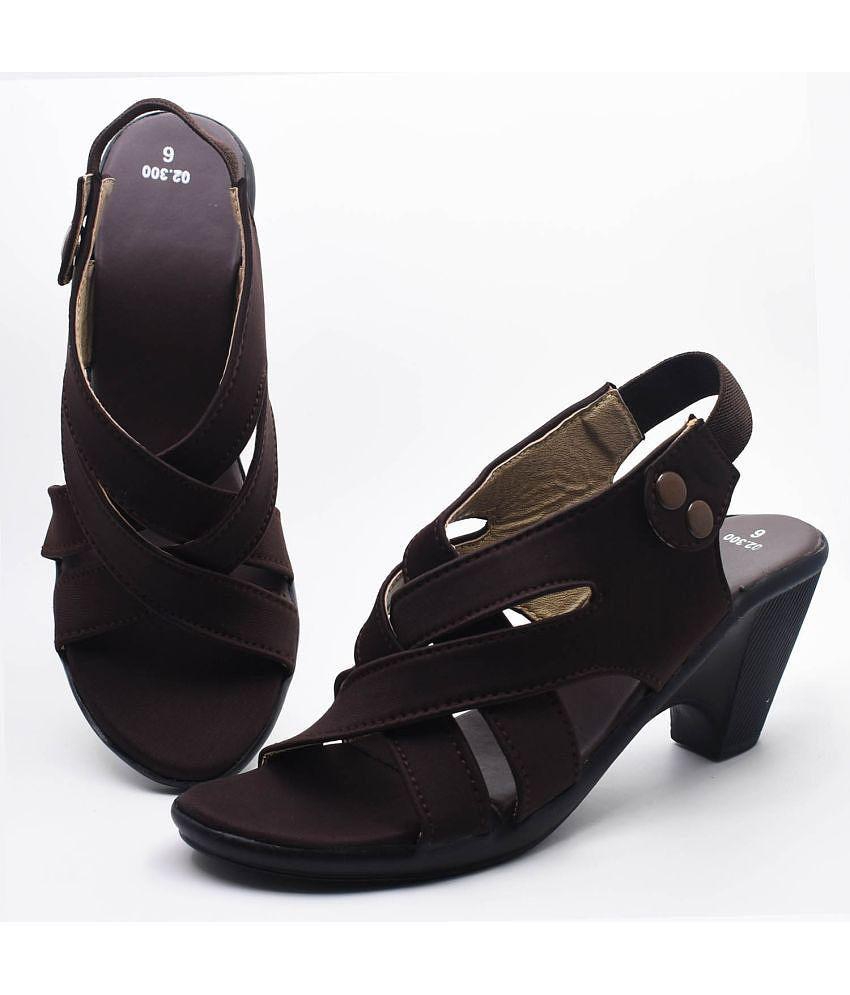 Dream Makers - Maroon Women''s Sandal Heels - None