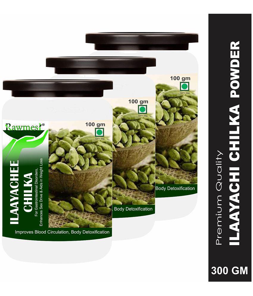 rawmest Ilaayachee Chilka/ Green Cardamom Peel Powder 300 gm Pack of 3