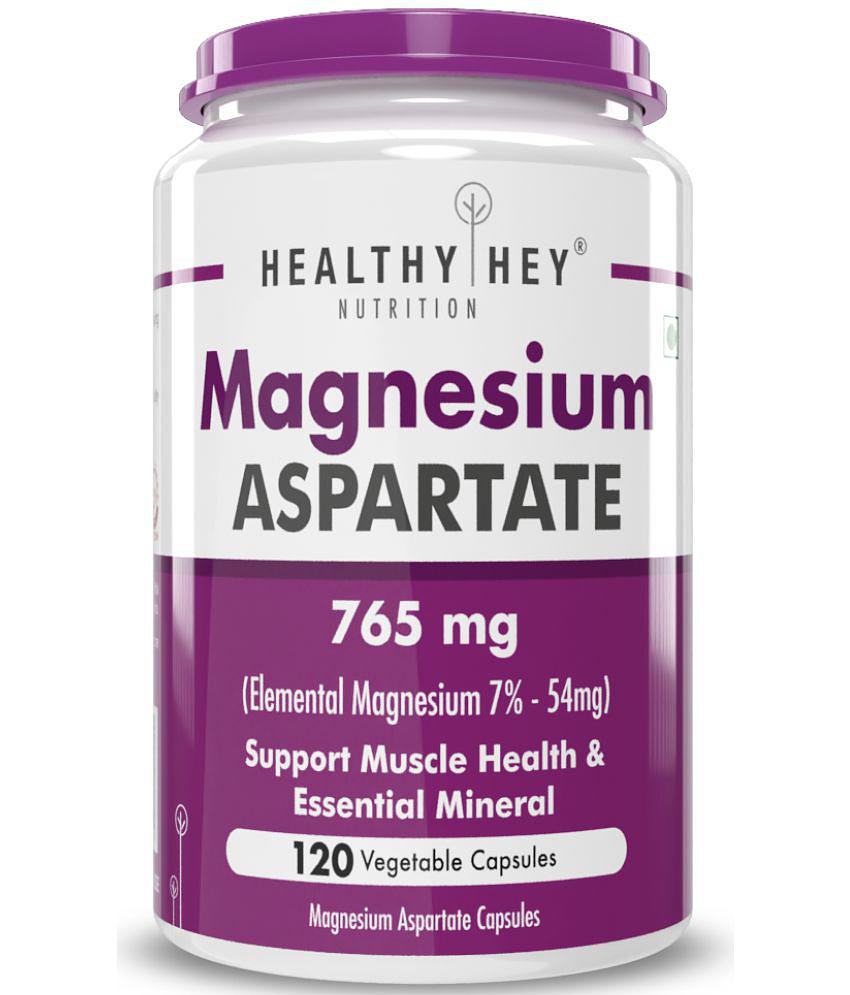 HEALTHYHEY NUTRITION Magnesium Aspartate 120 veg Capsule 765 mg